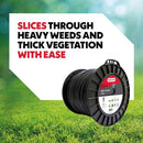 Oregon Nylium Star Shaped Strimmer Line Wire for Grass Trimmers and Brushcutters, Five Cutting Edges for Clean Finish, Professional Grade Heavy Duty Nylon, Fits Petrol Strimmers, 2.4mm-360m (‎104885E)