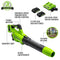 Greenworks 48V (2 x 24V) Cordless Axial Blower (515 CFM / 125 MPH), (2) 2.0Ah Batteries and Dual Port Charger with 24V Pole Saw