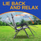 SereneLife Foldable Outdoor Zero Gravity Padded Lawn Chair, Adjustable Steel Mesh Recliners, w/Removable Pillows and Cup Holder Side Tables, Gray and Black