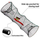 SF 1 Pack Fishing Casting Nets Crab Trap Crawfish Crayfish Shrimp Collapsible Cast Net Durable Black Mesh Fishing Nets Portable Folded Safe Fish Catching- Small