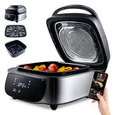 MasterPro Digital Smokeless Grill, Electric Grill, Food Processor and Table Grill, Electric Smokeless with 1800 W, 5 Functions, Hot Air Fryer, Oven and Dehydrator