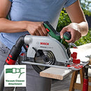 Bosch Home & Garden 18V Cordless Circular Saw 160mm Without Battery, Includes Blade, Dust Extraction Adapter & Parallel Guide, 53mm Cutting Depth (UniversalCirc 18V-53)