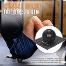 Deep Tissue Massage Ball - Portable and Durable Mobility Ball for Exercise and Recovery- Includes Carry Bag -Perfect for Trigger Point Therapy and Myofascial Release-12 cms Dia (Black)