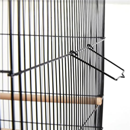 Yaheetech 65-inch Flight Bird Cages for Lovebirds Canaries Parrots Parakeets Budgies Finches Cockatiels Conures with Detachable Rolling Stand, Black