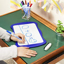 BIC Velleda Double-Sided Dry Erase Whiteboard - 19 x 26 cm with Blue Whiteboard Marker and Eraser - Mini Whiteboard for Office or Home Use