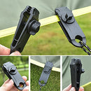 TRIWONDER Tarp Clips with Carabiner 12 Pcs Heavy Duty Lock Grip Tent Clamp Clip Tarp Clips with D-Ring Aluminum Alloy Locking for Holding Up Tarp Car Cover Pool Cover Boat Cover