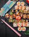 ZDPMK 5 Pairs Reusable Fiberglass colorful Chopsticks Set, Dishwasher Safe, 9.57 Inches, Premium Non-Slip Design with Case – Perfect for Japanese, Korean, and Chinese Cuisine, Great Gift for Parties