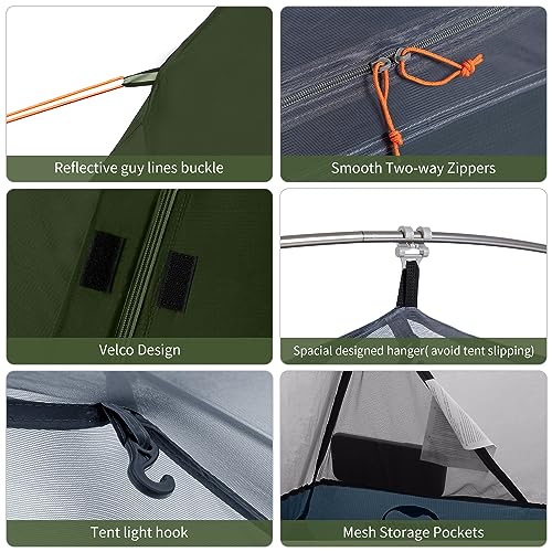 Naturehike Backpacking Tent for 1 Person Camping Hiking Lightweight Waterproof one Person Tent with Footprint