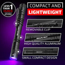 GearLight UV Black Light Flashlight S100 [2 Pack] - Mini Blacklight Ultraviolet Pen Lights for Leak and Hotel Inspection - Pet Urine, Bed Bug, Scorpion, Stain, and Dye Detector