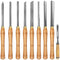 Mophorn Woodworking 8 Pcs Lathe Chisel, Wood Lathe Chisel Cutting Carving HSS Steel, Wood Turning Tools for Hardwood, One Free Chisel (Wooden Storage Case)