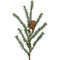 Vickerman 24" Caramel Pine Artificial Christmas Tree Unlit- Featuring 480 PVC Tips - Pine Cone Accented - Seasonal Indoor Home Decor with Decorative Burlap Base