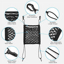 3-Layer Universal Universal Car Seat Mesh Tidy Storage Net Bag Organizer Holder Multi-Pocket