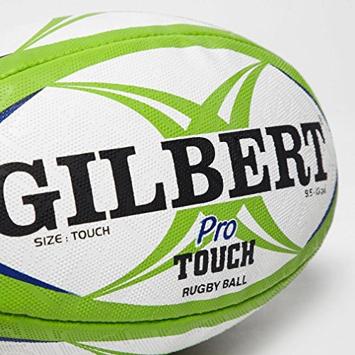 Gilbert Touch Pro Rugby Ball, White, One Size