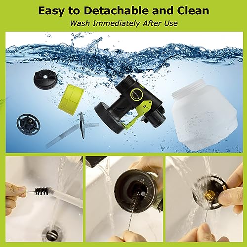 TAIRDA Cordless Paint Sprayer for Ryobi 18V Battery, Handheld HVLP Paint Sprayer with 1000ML Container, Electric Paint Sprayer for Painting Ceiling, Fence, Cabinets, Walls (NO Battery)