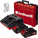 Einhell Power X-Change 60Nm Cordless Drill Driver With 2 x Batteries And Charger - 18V Brushless 3-in-1 Combi Drill, Hammer Drill And Screwdriver - TE-CD 18 Li-i Impact Drill Set