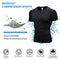 Men's Compression Shirts Short Sleeve Workout Gym T-Shirt Running Tops Cool Dry Sports Base Layer Athletic Undershirts, 3pcs