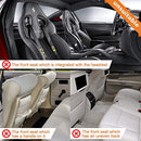Car Backseat Organizer for Kick Mat, Extended Size and Larger Pockets Car Back Seat Protector with 11.5" Screen Tablet Holder + 19 Storage Pockets for Toy Bottle Tissue Box Travel Accessories (2 Pack)