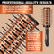 Conair Round Brush for Blow Out - Hair Brush Blow Dryer - Hair Dryer Round Brush - Hair Brush - Quick Blow Dry Copper Collection Vented