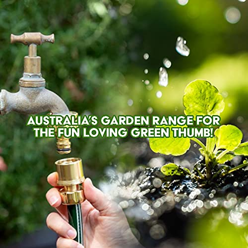 [2PCE] Garden Greens Brass Hose Connector, Durable and Leak-Proof Attachment for Hassle-Free Watering, Compatible with Standard Hoses