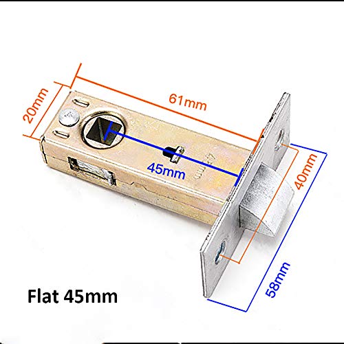 SagaSave Tubular Latch, Mortice Latch Door Latch Designed to be Used with Unsprung Lever Door Handles 45mm