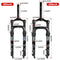 Gaderth Bike Suspension Fork, 20 inch Fat Bike Straight Front Fork, 4.0" Tire 135mm Air Double Shoulder Bicycle Front Fork, Snow Beach Shock Absorber Mountain Bike MTB Fork 20 inches