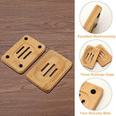 YOKONICO Wooden Bamboo Soap Dish Storage Holder Handmade Soap Holder for Bathroom Shower, Soap Dish, Sponges, Scrubber, Soap Home Kitchen Accessories