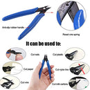 Glarks Coax Cable Crimper Tool Kit, RG6 RG59 Coaxial Compression Crimping Tool Double Blades Cable Stripper and Wire Cable Cutter with 10pcs F Compression Connector for Cable TV Video Audio
