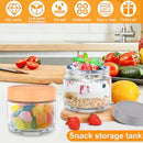 4Pcs Overnight Oats Jar, 300 / 400ml Overnight Oats Container with Sealed Lids, Wide mouth Mason Salad jars, Glass Food Storage Containers for Snacks Yogurt Spice Sugar (300ml)