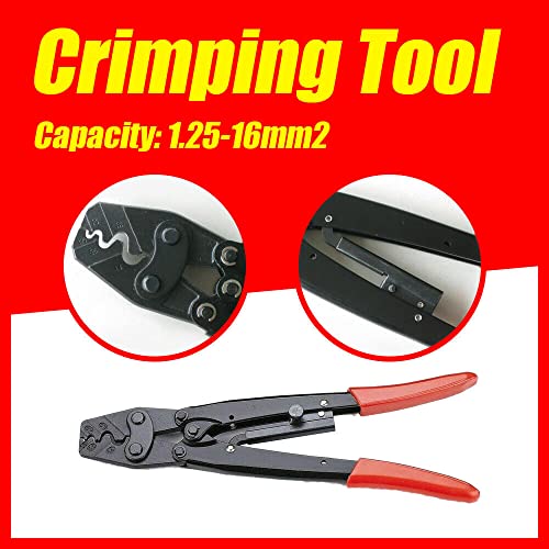 1.25-16mm² Wire Crimper Cable Plier Terminal Anderson Plug Lug Crimping Tool
