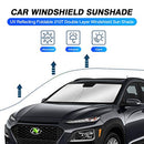 KUST Windshield Sun Shade for Hyundai Kona 2018 2019 2020 2021 Sunshade Foldable Sun Visor Protector Blocks UV Rays Keep Your Car Cooler