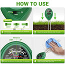 Soil Test Kit, 3-in-1 Soil/pH/Light Meter for Plant Care, Dr.meter S30 Soil Moisture Meter/Soil pH Meter for Garden Farm Outdoor & Indoor Use, Plant Water Meter, Soil pH Tester, No Battery Needed