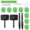 2 Pack Windshield Cleaning Tool Windshield Cleaning Wand Auto Window Cleaner with Detachable Handle, 8 Pieces Reusable Cloth Pads and 2 Pieces Spray Bottles for Car Interior (Green)