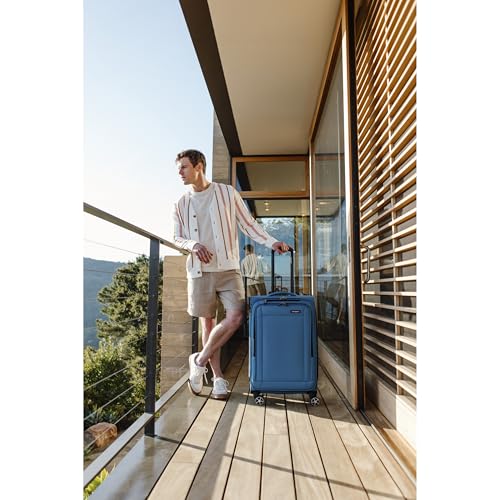Samsonite Unisex Saire LTE Softside Expandable Luggage with Spinner Wheels, Caribbean Blue, 3-Piece Set (20/25/28), Saire LTE Softside Expandable Luggage with Spinner Wheels