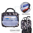 KROSER Rolling Laptop Briefcase Premium Rolling Laptop Bag Fits Up to 15.6 Inch Laptop Water-Repellent Overnight Rolling Computer Bag with RFID Pockets for Travel/Business/School/Women