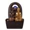 Zen'Light Buddha Bhava Indoor Fountain, Zen Decor, Ideal for Meditation and Relaxation, Table Fountain with Closed Circulation, Colour-Changing LED Lighting, Water Flows on 3 Levels, Height 26 cm