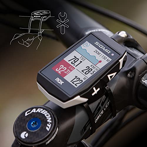 Sigma Sport ROX 11.1 EVO White | Wireless Bicycle Computer GPS & Navigation Including GPS Holder | Outdoor GPS Navigation with Smart Functions