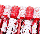 Toyland® Pack of 10 Snowman & Santa Christmas Crackers