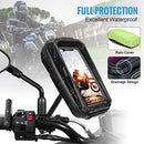 LUROON Motorcycle Mount Waterproof Motorcycle Mobile Phone Holder 360 Rotation Anti-Vibration Stable Mobile Phone Holder Motorcycle Touch ID and Face ID Smartphone Holder Motorcycle Up to 6.7 Inches