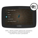 TomTom Car Sat Nav GO 520, 5 Inch with Handsfree Calling, Siri, Google Now, Updates via WiFi, Lifetime Traffic via Smartphone and World Maps, Smartphone Messages, Capacitive Screen, Black, Grey