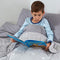Dreamscene Star Teddy Fleece Kids Weighted Blanket for Children Supporting Stress Relief Reversible Soft Fluffy Quilted Throw, Silver Grey, 100 x 150cm, 3kg(6.6lb)