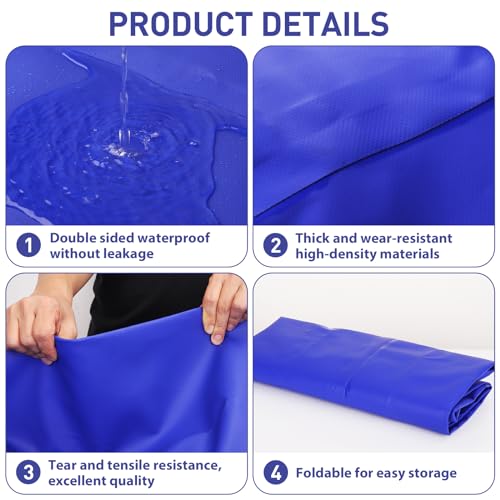 1000L/264gal Foldable Water Bladder Storage Container - Large Capacity Soft Water Bag for Drought Resistance, Fire Prevention, and Emergency Water