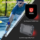 ZUCA Pickleball Pro Bag - Professional Touring Pickle Ball Bag for Men and Women - TSA Approved Large Touring Case for Travel (Black Aluminum Frame w/Black on Black Insert)