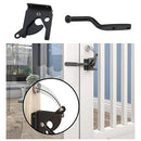 ECSiNG 1 Set Self Locking Gate Gravity Latch Gravity Self Closing Latch Self-locking Latch with Adjustable Gate Latch Cable Pull Accessories for Wooden Doors Vinyl Doors