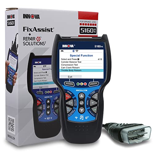 INNOVA 5160RS, OBD2 Bidirectional Scan Tool, OE-Level All System Diagnostics, Reset Oil Light/Battery/EPB/SAS/DPF, Mechanic Recommended Fixes & Parts, TSBs, Free Lifetime Updates