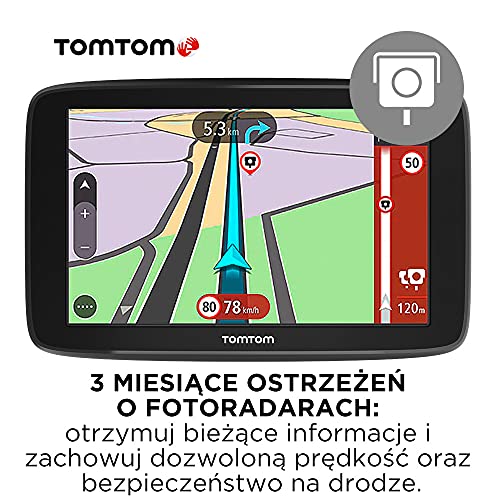TomTom Car Sat Nav GO Basic, 6 inch, with Updates via WiFi, Lifetime Traffic via Smartphone and EU Maps