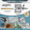 Zeliceka TCT 14 pcs Carbide Hole Saw Kit for Hard Metal, Heavy Duty Carbide Tungsten Carbide Tipped Hole Saw Set, with 1 Aluminum Box 2 Extra Pilot Drill Bits and 2 Hex Key