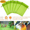 100Pcs Fruit Protect Bags, Reusable Mesh Garden Netting Protection Bag, Netting Bags for Fruit Trees Plants Vegetables to Protect from Pest Birds, Fruit Cover Mesh Bag with Drawstring,(20x15cm)