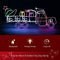 Christmas Lights Gifts Cart Motif 22M LED Rope Light for Holiday Wedding Party Indoor Outdoor Xmas Decoration