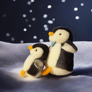 [2pcs Pack] Soft Plush Penguin Stuffed Cute Baby Animal Dolls and Keychain, Ideal Party Souvenir Kids Boys Girls Girlfriend Valentines Day Christmas Birthday Gifts Toy Lot (Black)