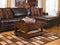 Signature Design by Ashley Porter Traditional Hand-Finished Lift Top Coffee Table, Dark Brown